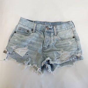 american eagle denim shorts